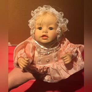 Vintage Heirloom Collection Porcelain Crawling Doll